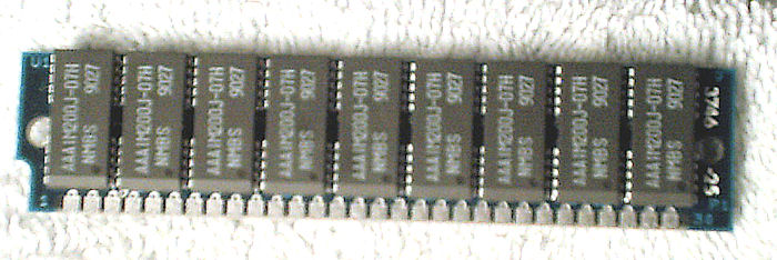 30 pin - 9 chip - 70nS Parity 1MB RAM