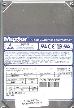 Maxtor 72004AP - 2GB