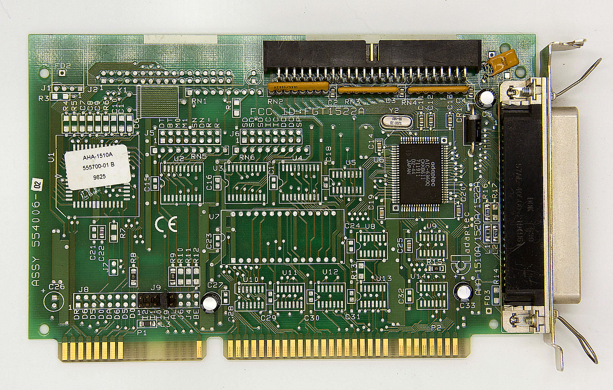 Adaptec AHA-1510A 16-bit ISA SCSI Hard drive controller