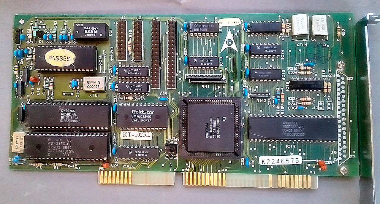 Kentech 16-bit ISA MFM HD/FD controller (KT-102RL)