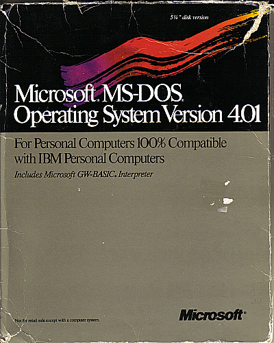 MSDOS Version 4.01