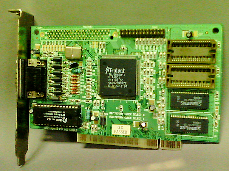Union Trident 9680-1 1MB PCI Video Card (TWN7603)
