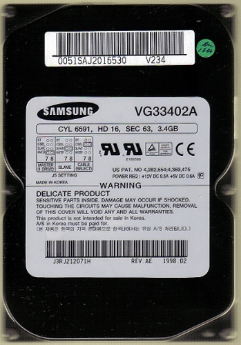 Samsung VG33402A - 3.4GB