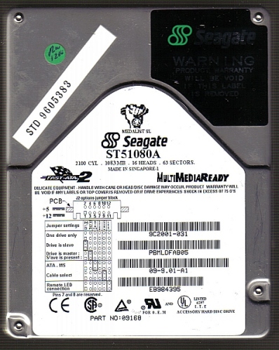 Seagate ST51080A - 1.08GB